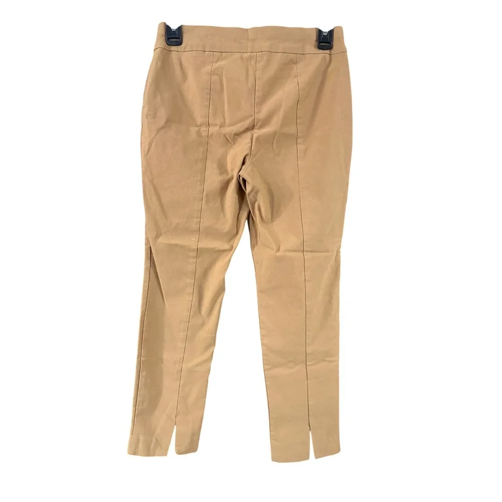 Chicos Brigitte So Slimming Ankle Pants Camel Tan Stretch Pull On Size 00P 2P - Picture 2 of 3